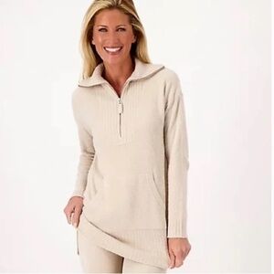 Barefoot Dreams Oversized CozyChic Lite Half Zip Tunic